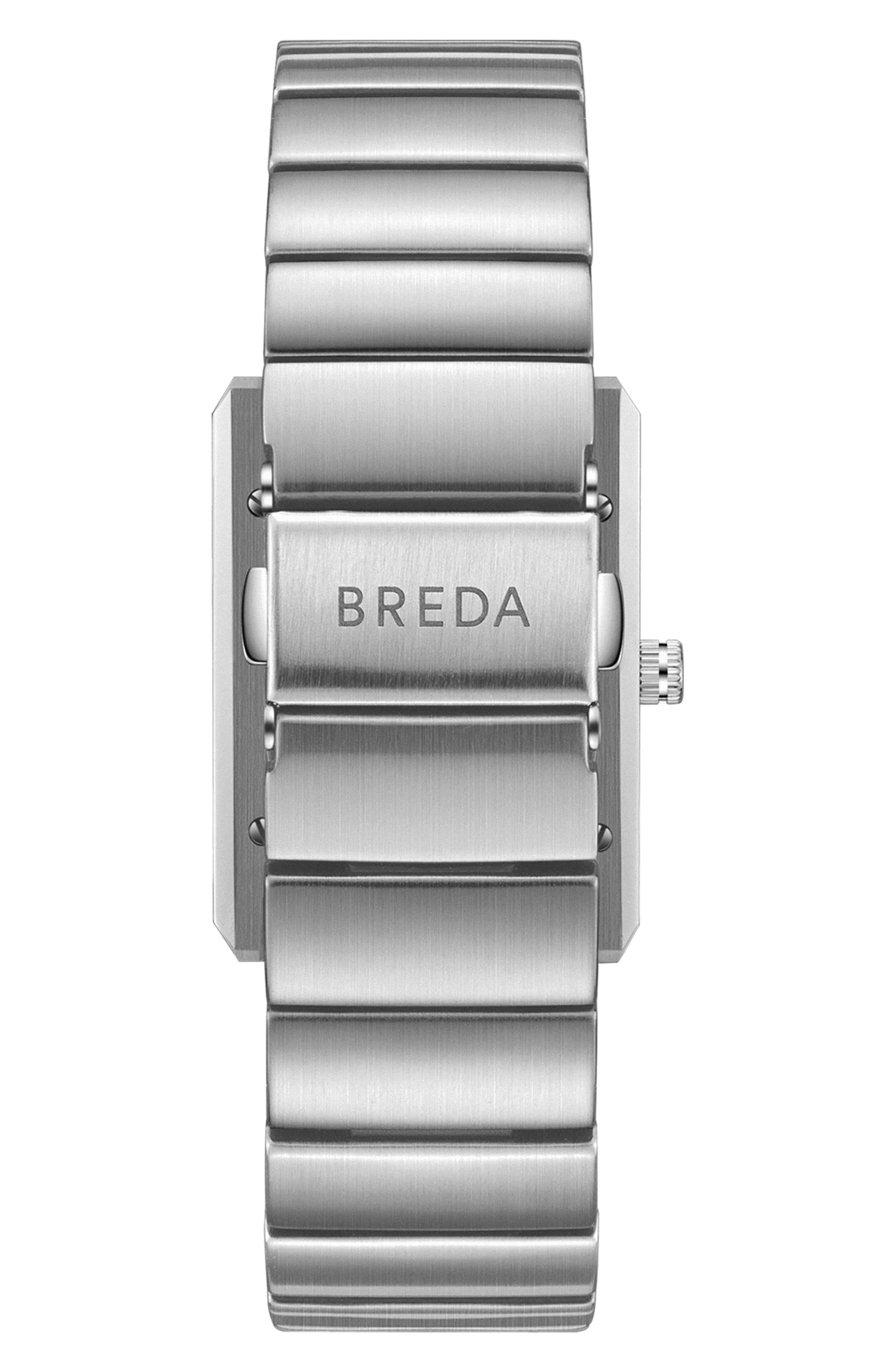 BREDA Pulse Locket Tank Bracelet Watch, 26mm x 30mm (Men) | Nordstrom