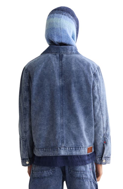 Scotch & Soda Workwear Denim Shirt Jacket In Blue