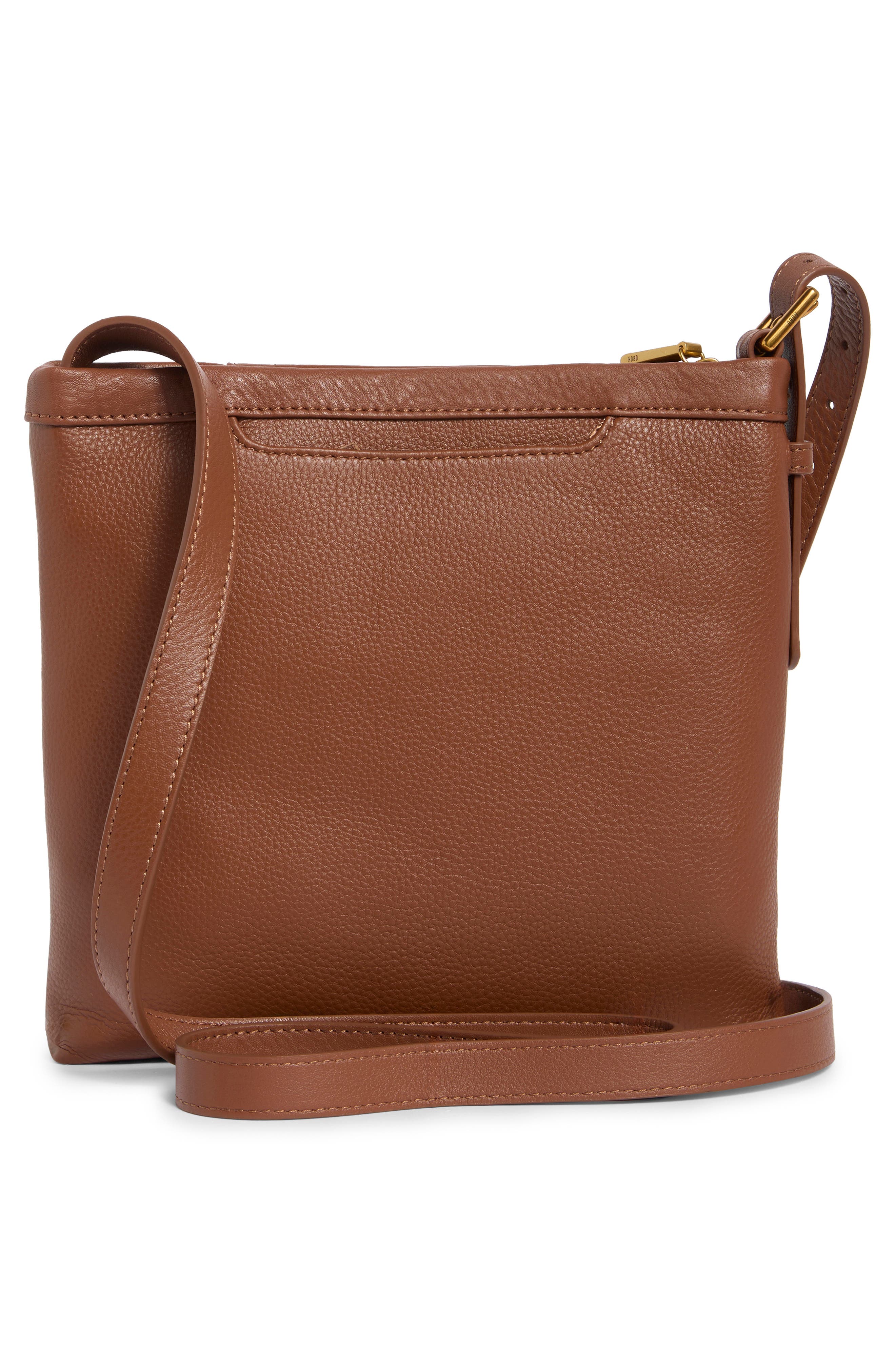 Drifter Leather Crossbody Bag, Alternate, color, TOFFEE