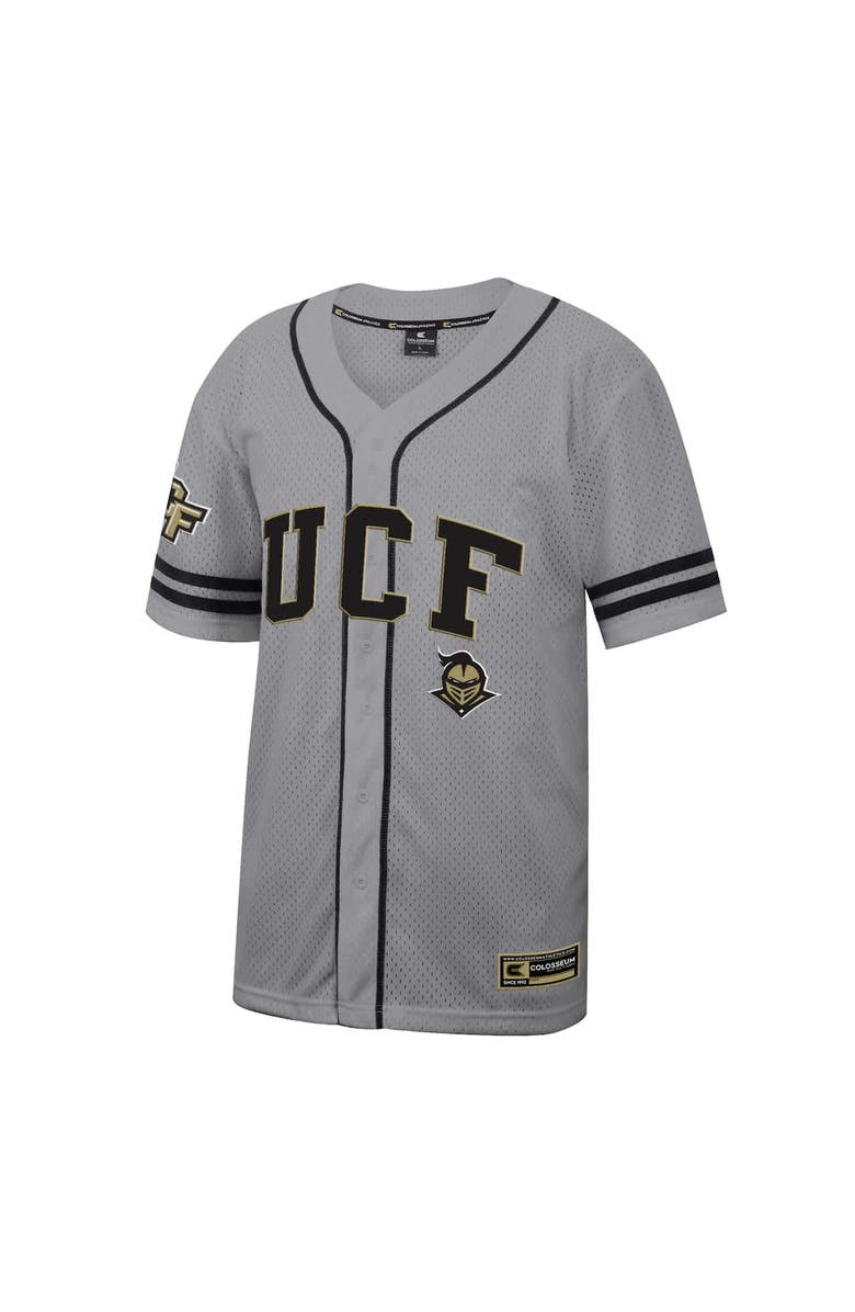 COLOSSEUM Men's Colosseum Gray UCF Knights Free Spirited Baseball Jersey, Alternate, color, Gray