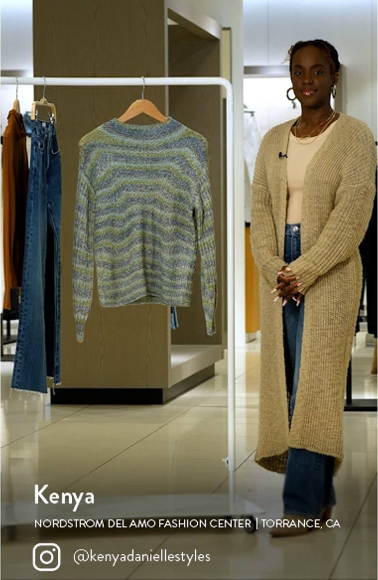 Solstice Space Dye Funnel Neck Sweater, sales video thumbnail