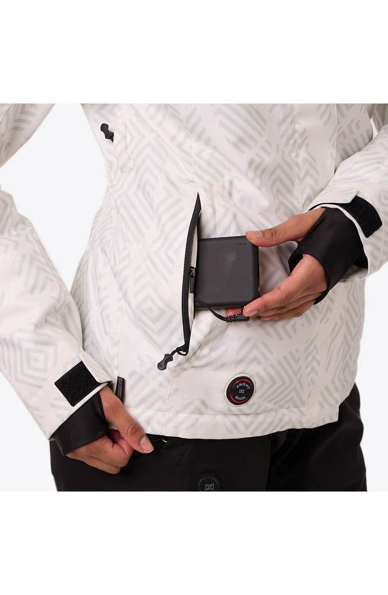 Mobile Warming Denali Women's Heated Waterproof Snow Jacket, Alternate, color, Geo