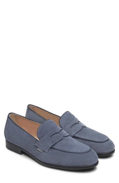 Suede Slip-On Penny Loafer (Men)