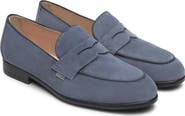 NeroGiardini Suede Slip-On Penny Loafer