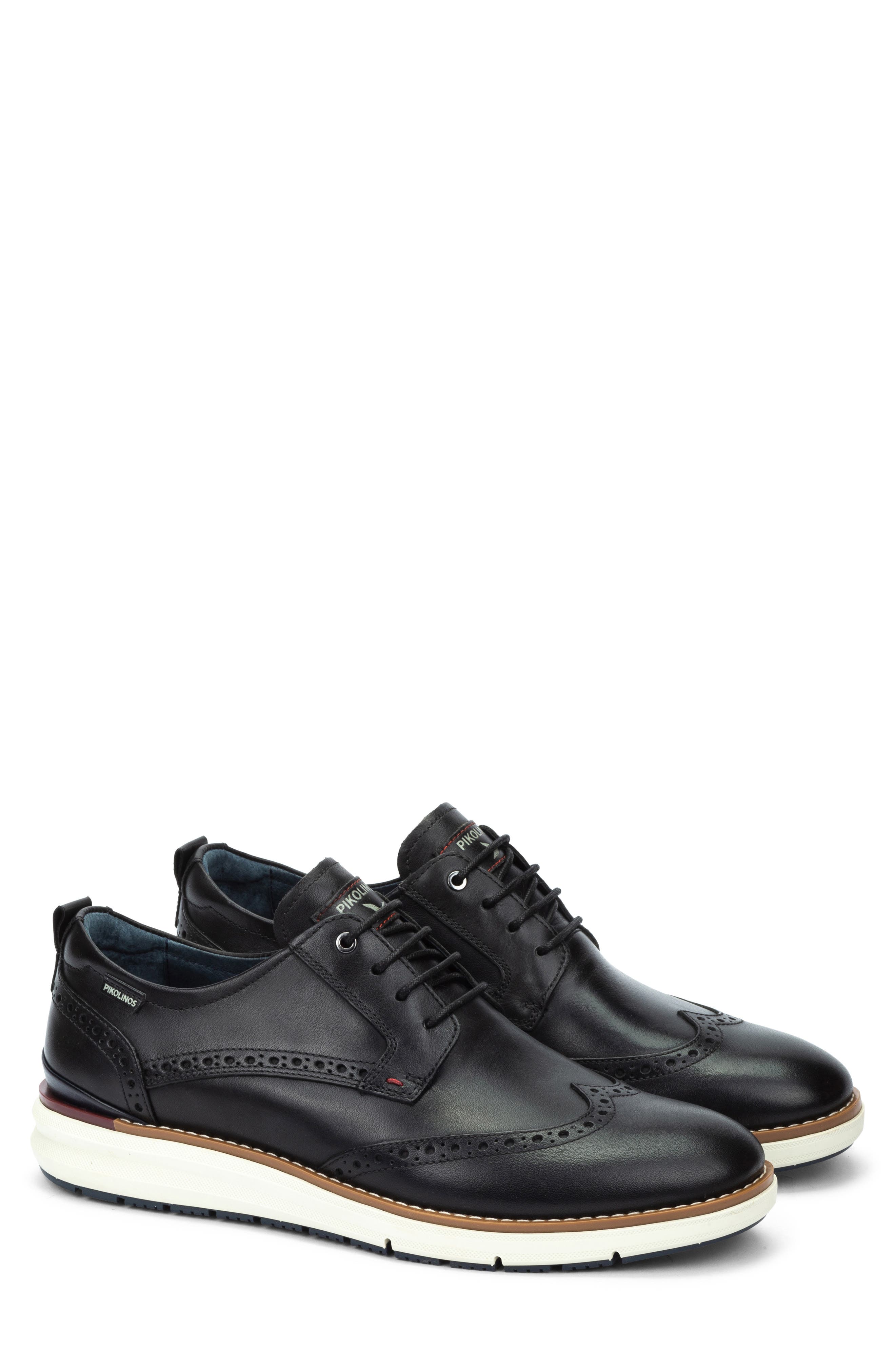 PIKOLINOS Manacor Wingtip Oxford, Main, color, Black