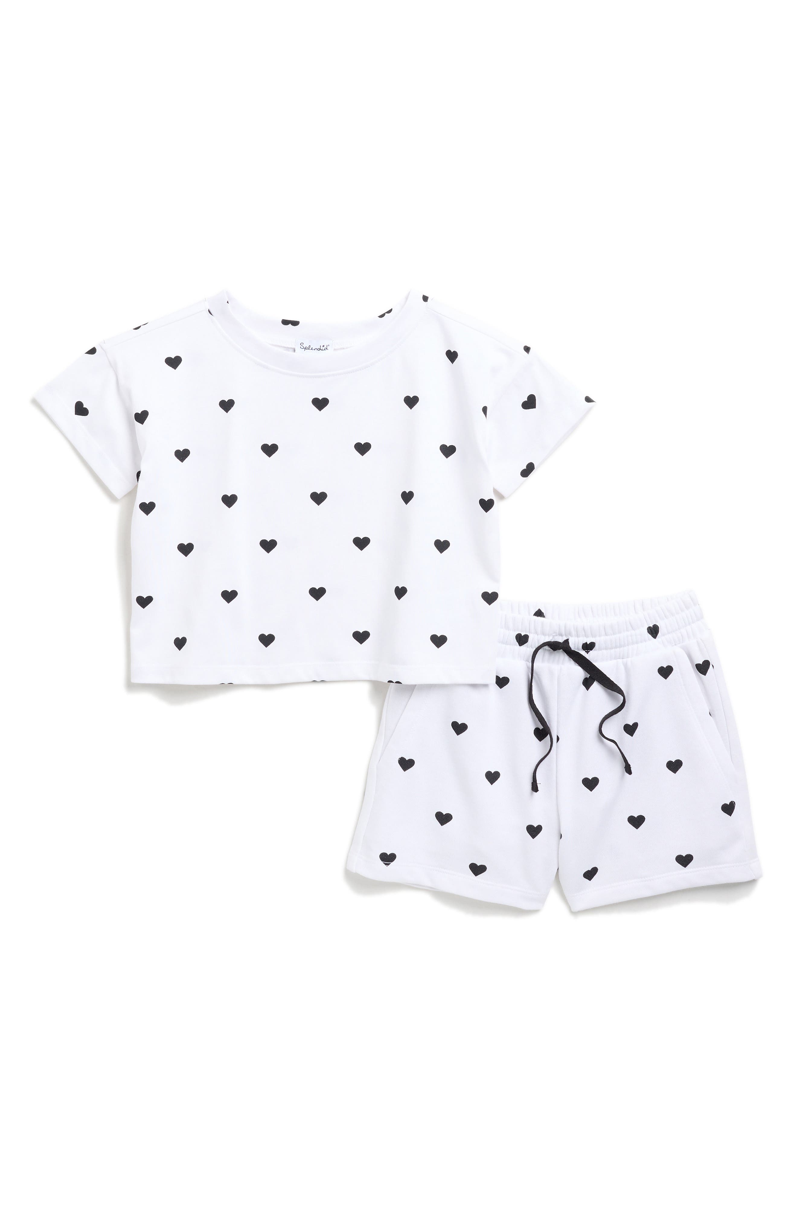 Splendid Kids' Heart T-Shirt & Shorts Set