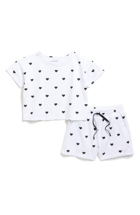 Kids' Heart T-Shirt & Shorts Set (Big Kid)