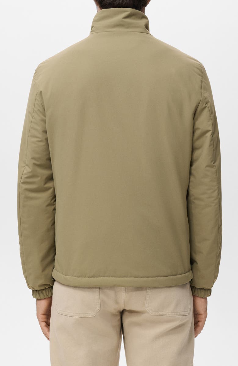 MANGO Reversible Water Repellent Jacket, Alternate, color, Beige/ Olive