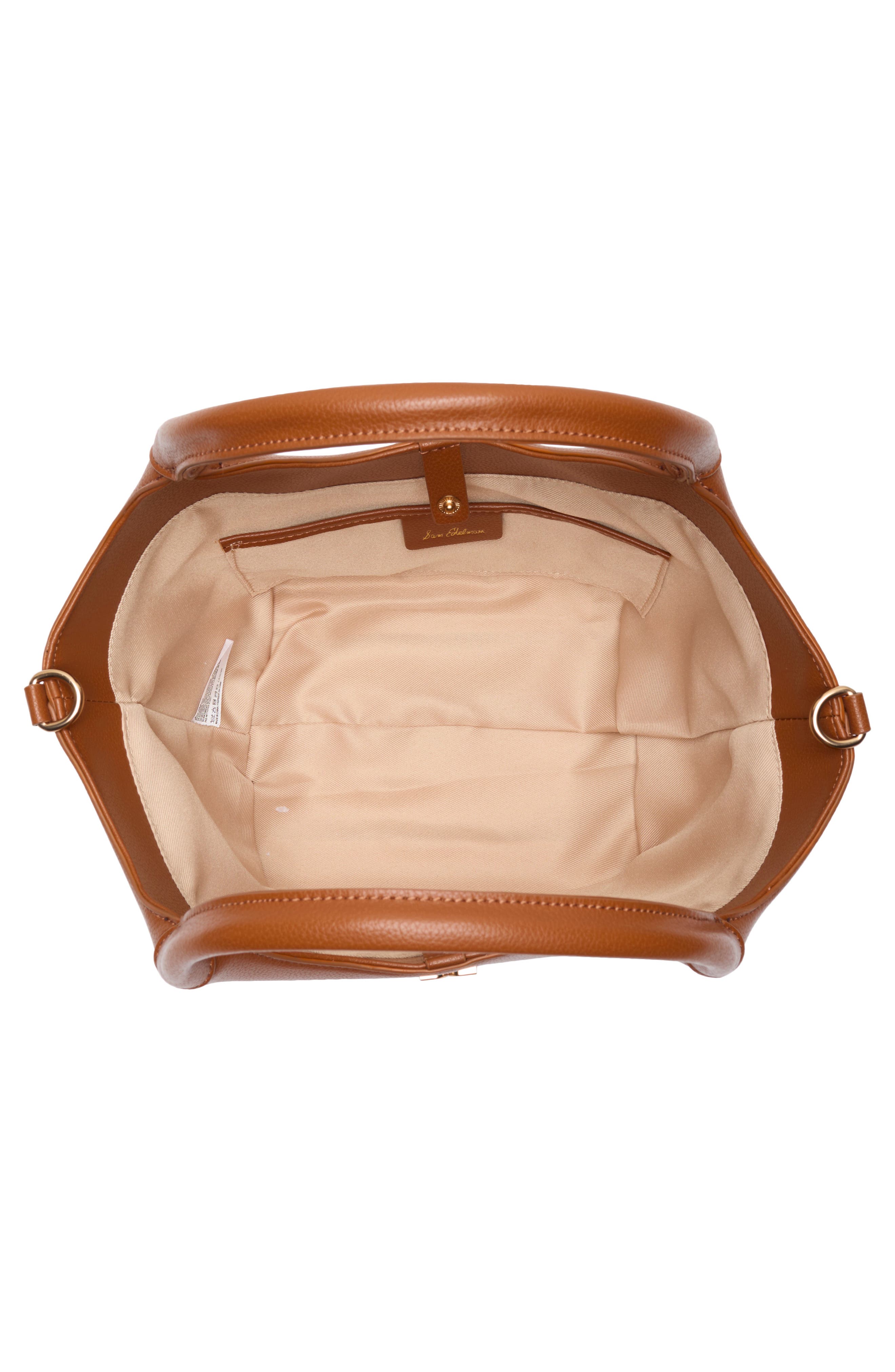 Sam Edelman Mini Sydney Tote Bag, Alternate, color, Cognac