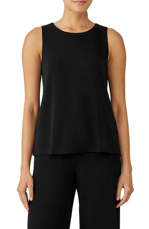 Jewel Neck Jersey Tank (Regular & Petite)