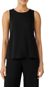 Eileen Fisher Jewel Neck Jersey Tank