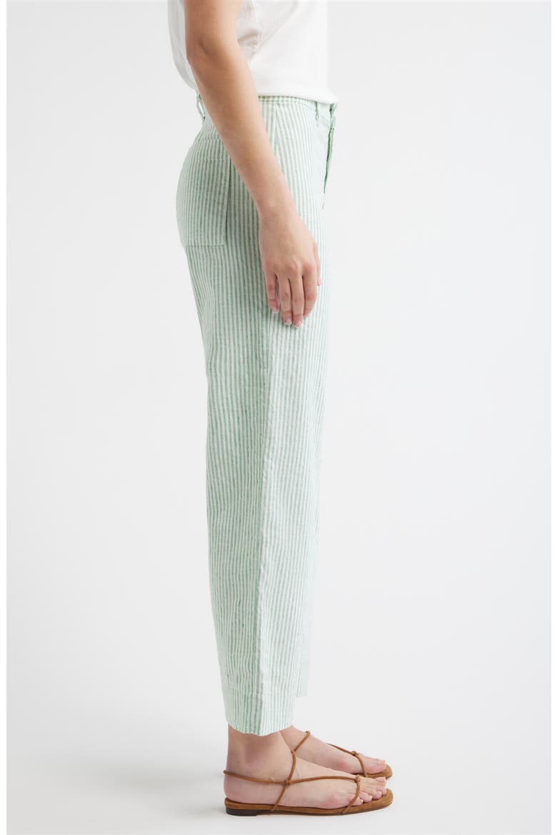 Wexford Wide Leg Pants, Alternate, color, LIME STRIPE