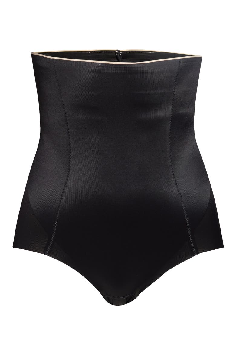 Basic Shaping High Waist Briefs, Alternate, color, BLACK