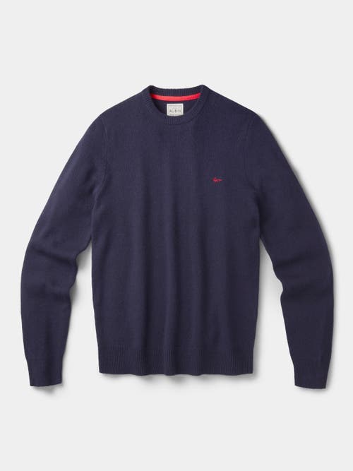 Aubin Westbourne Crew Neck Sweater In Blue