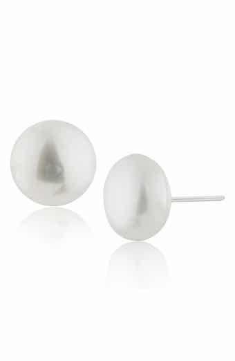 Sterling Silver Cultured Freshwater Pearl Stud Earrings (Nordstrom Exclusive)