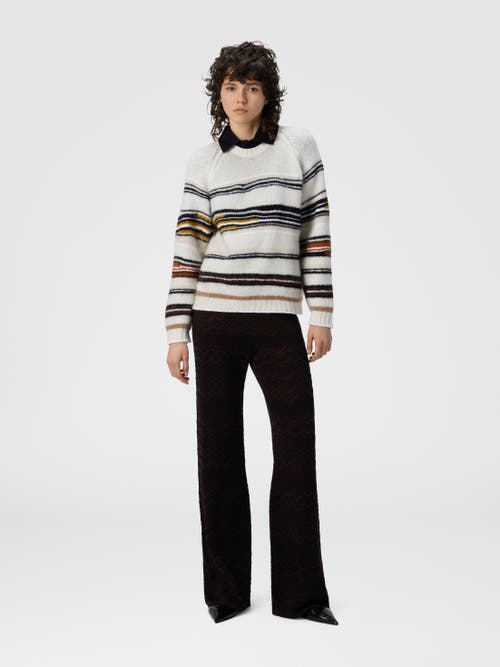 Missoni Striped Intarsia Crewneck Sweater In Multi