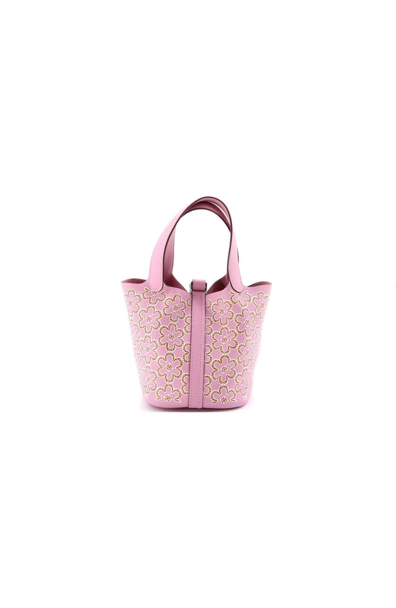 Pre-Owned Hermes Picotin Lock Bag Lucky Daisy Printed Swift Micro, Alternate, color,