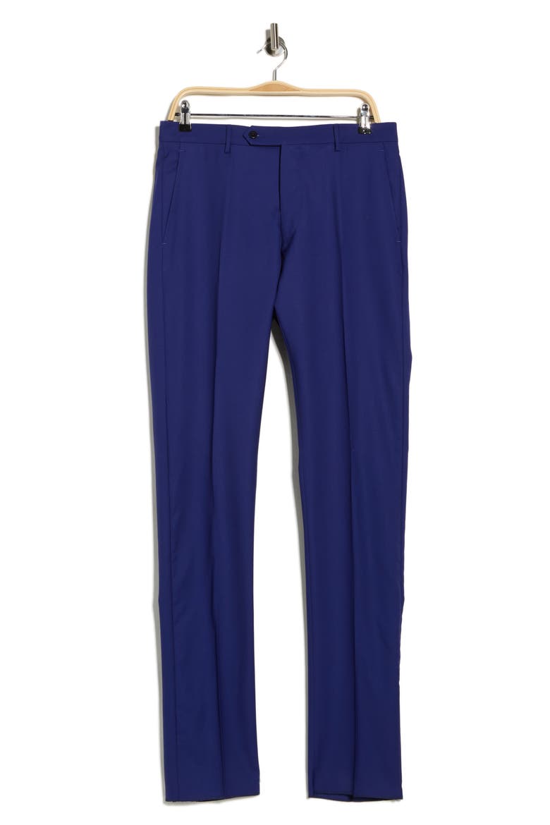 Noah Classic Serge Wool Straight Leg Pants, Alternate, color, BRIGHT BLUE