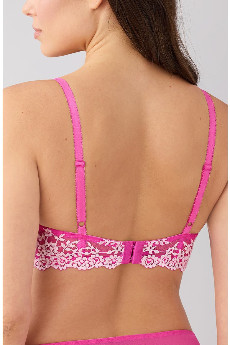 Embrace Lace® Underwire Bra, Alternate, color, WILD AZALEA/ CRADLE PINK