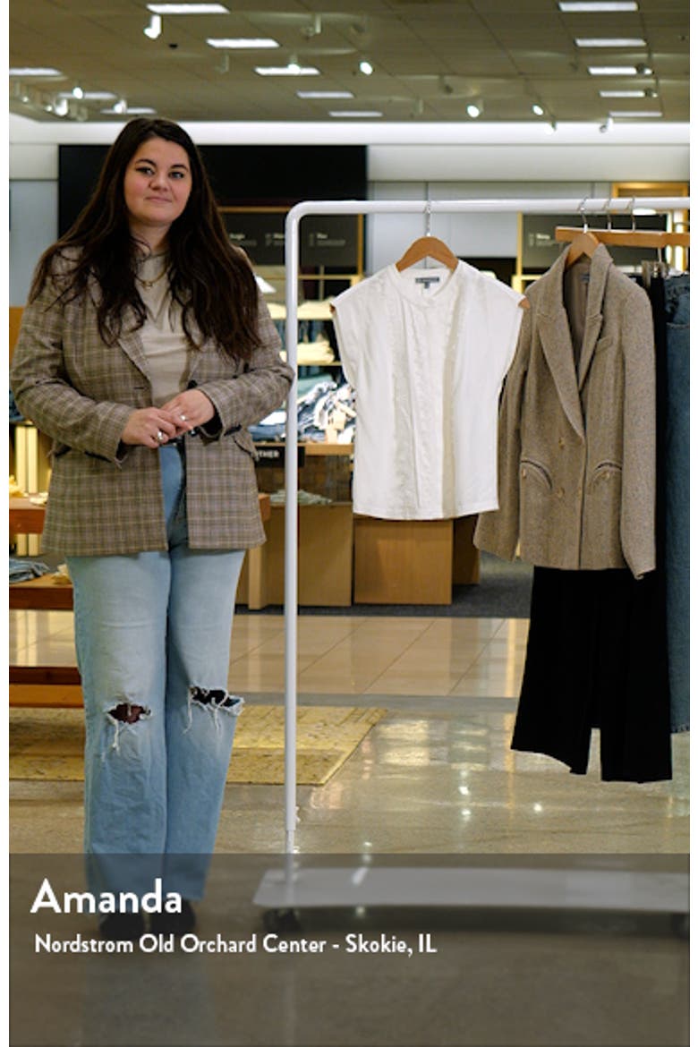 Embellished Cap Sleeve Button-Up Shirt video