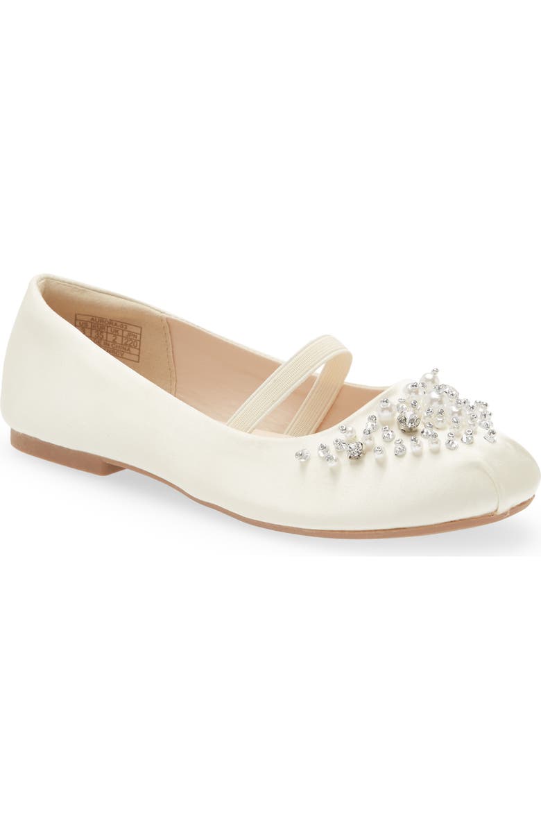 DREAM PAIRS Kids' Glitter Mary Jane, Main, color, Ivory