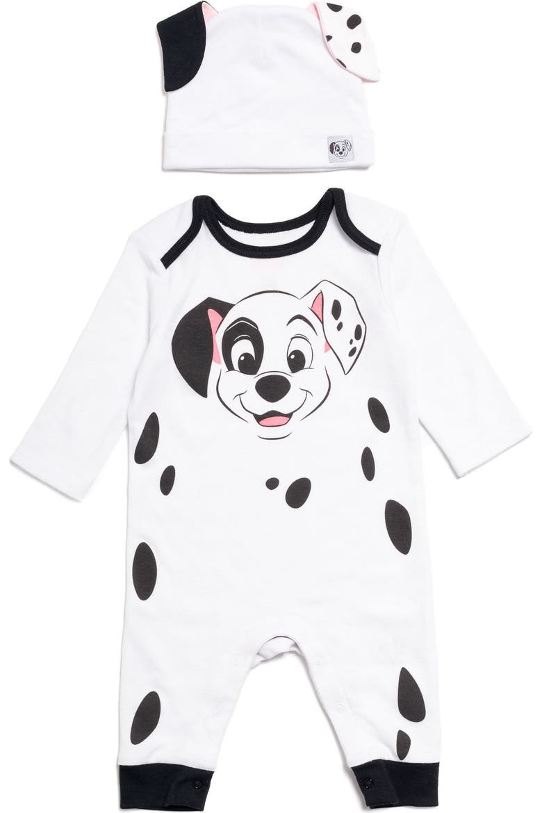 Cosplay Coverall and Hat Set, Main, color, Dalmatian White