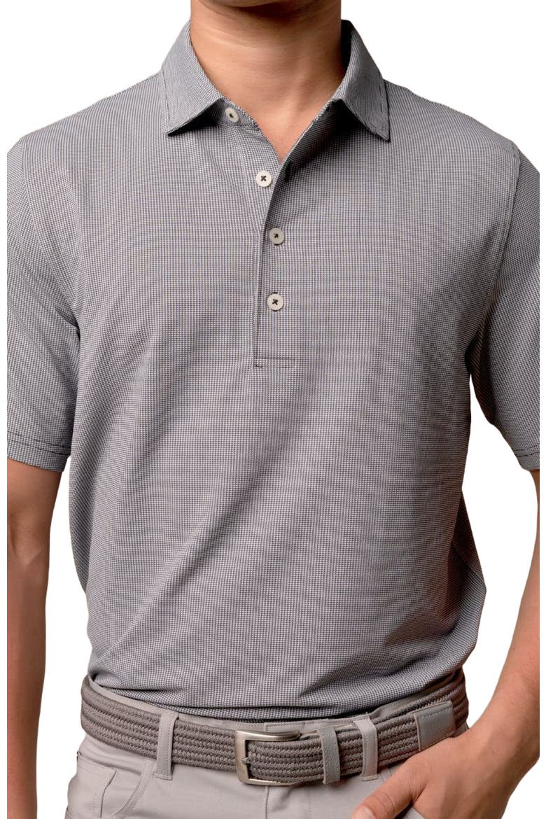 Houndstooth Polo, Alternate, color, Driver Navy/White