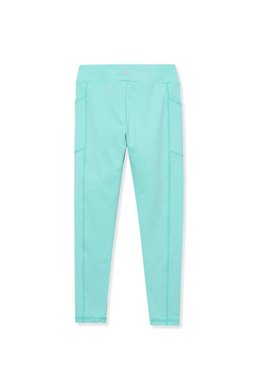 Lands' End Girls Active Leggings In Aruba Blue