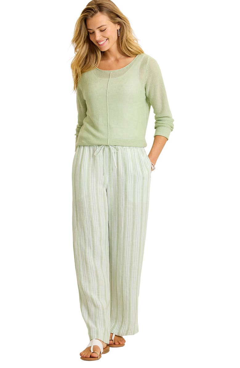 Tommy Bahama Beach Breeze Dobby Wide Leg Pants, Alternate, color, Light Margarita