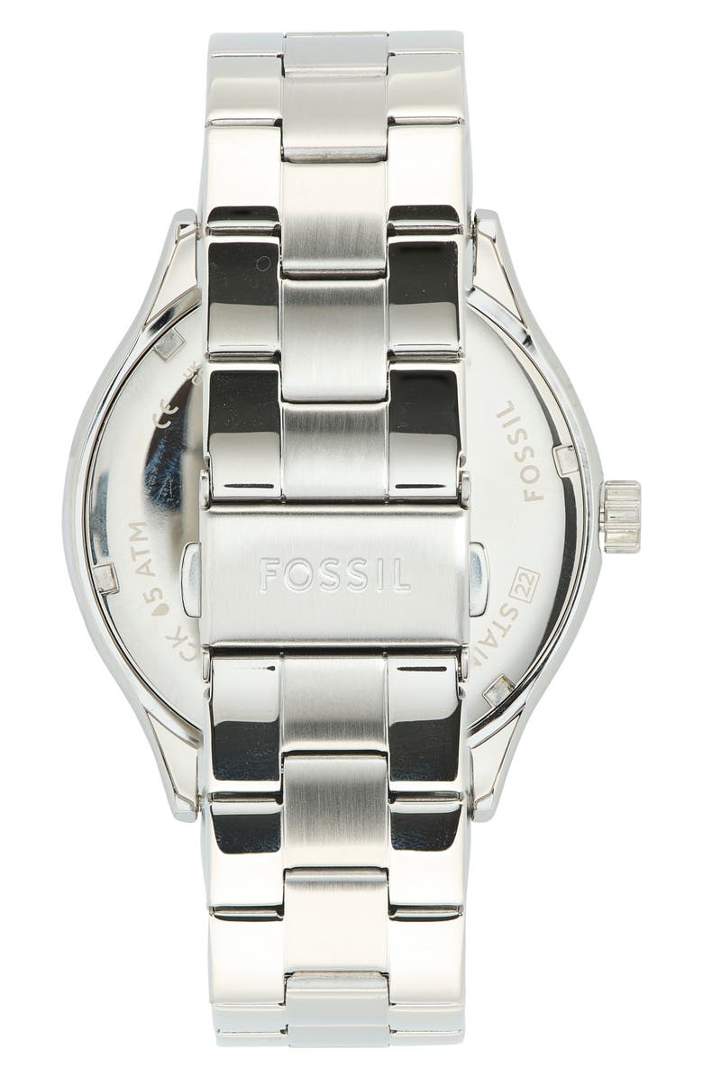 Fossil Fenmore Bracelet Watch, 44mm, Alternate, color, Silver