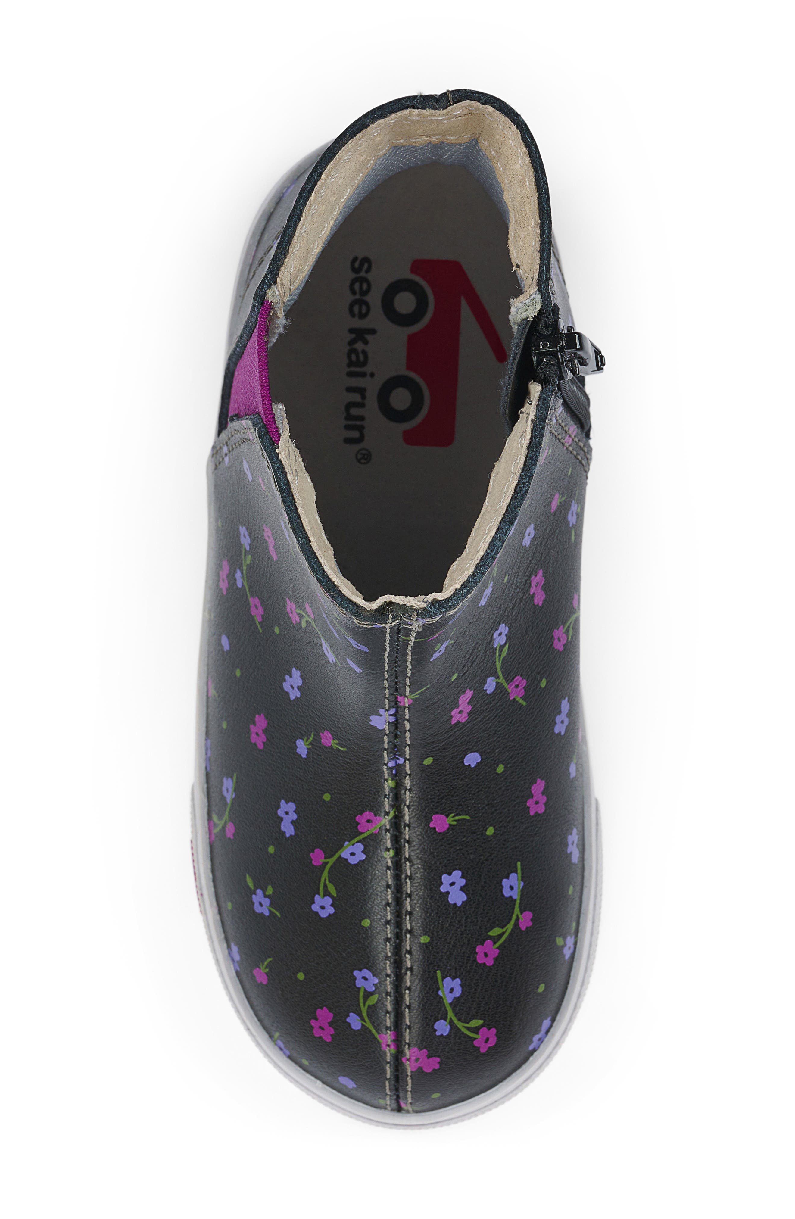 See Kai Run Kids' Keegan II High Top Sneaker, Alternate, color, Black Floral