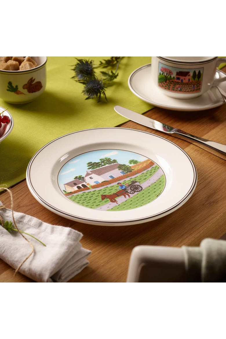 Design Naif Salad Plate #1 Going to Market, Alternate, color, None