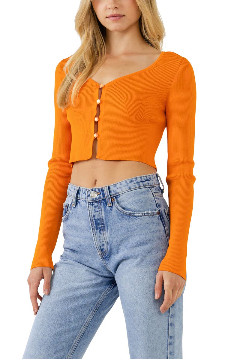 Endless Rose Ribbed Crop Cardigan, Alternate, color,