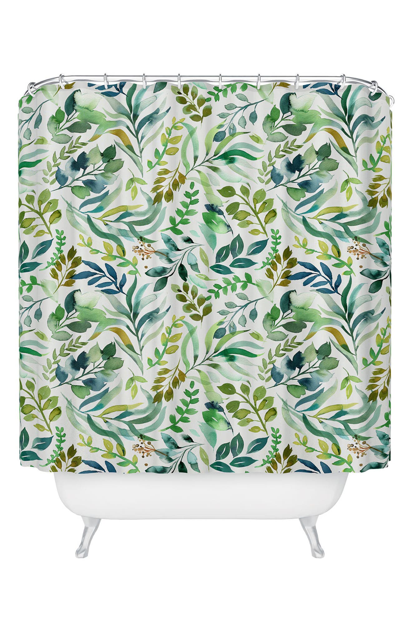 Ninola Design Botanic Retreat Shower Curtain