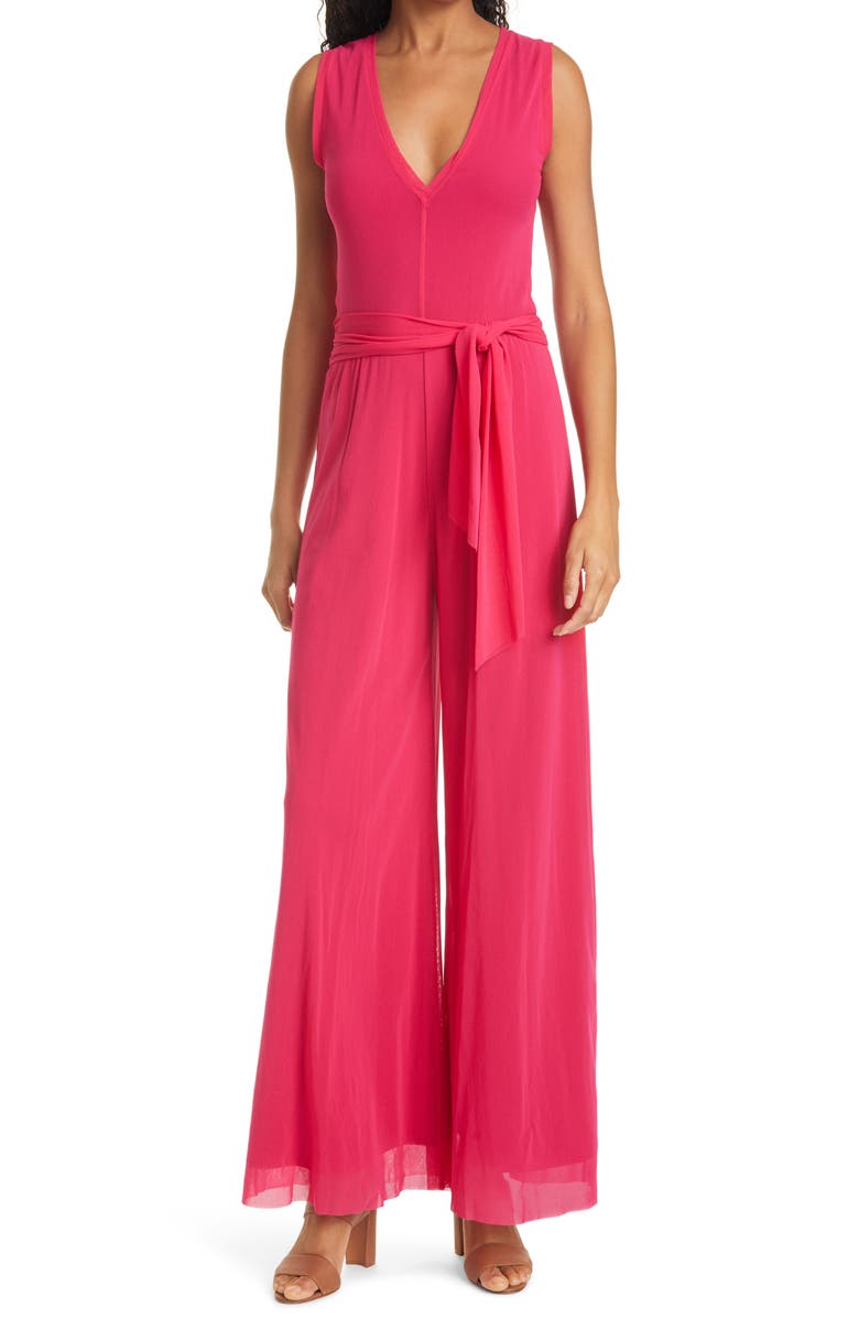 Fuzzi Tuta Wide Leg Jumpsuit, Main, color, 