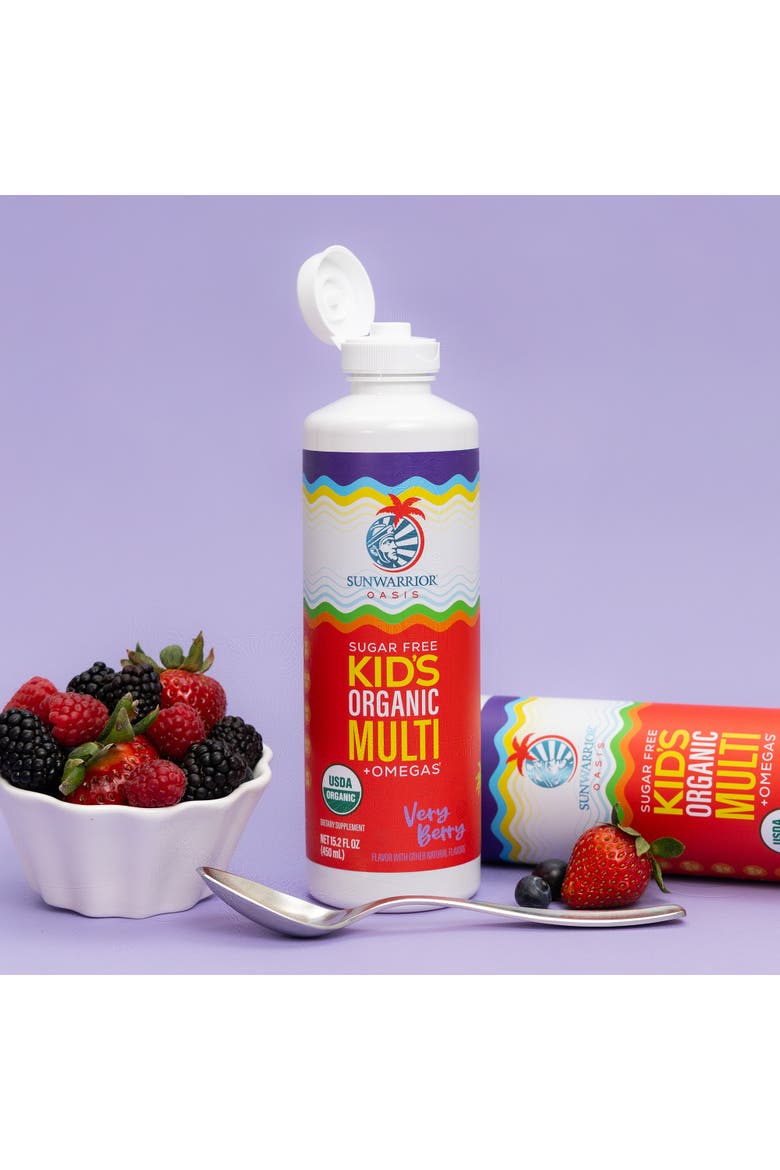 Organic Liquid Kid's Multi + Omega's Very Berry 450 ml, Alternate, color, No Color