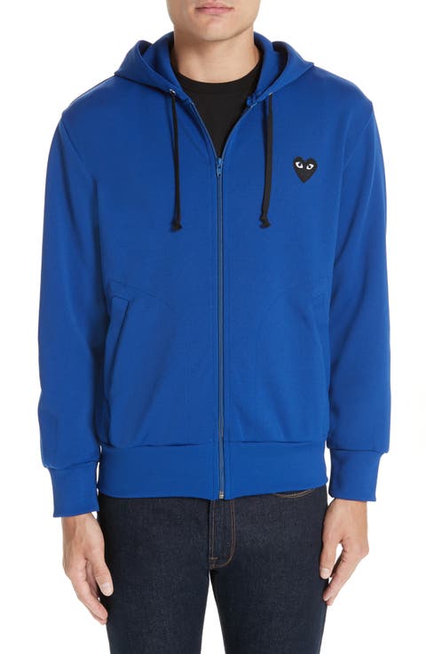 Big Black Heart Zip Hoodie