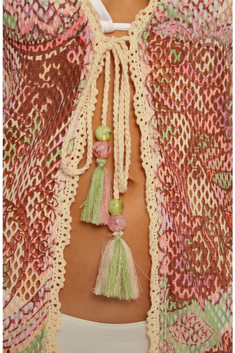 Paradise Cover-Up, Alternate, color, BROWN MULTI