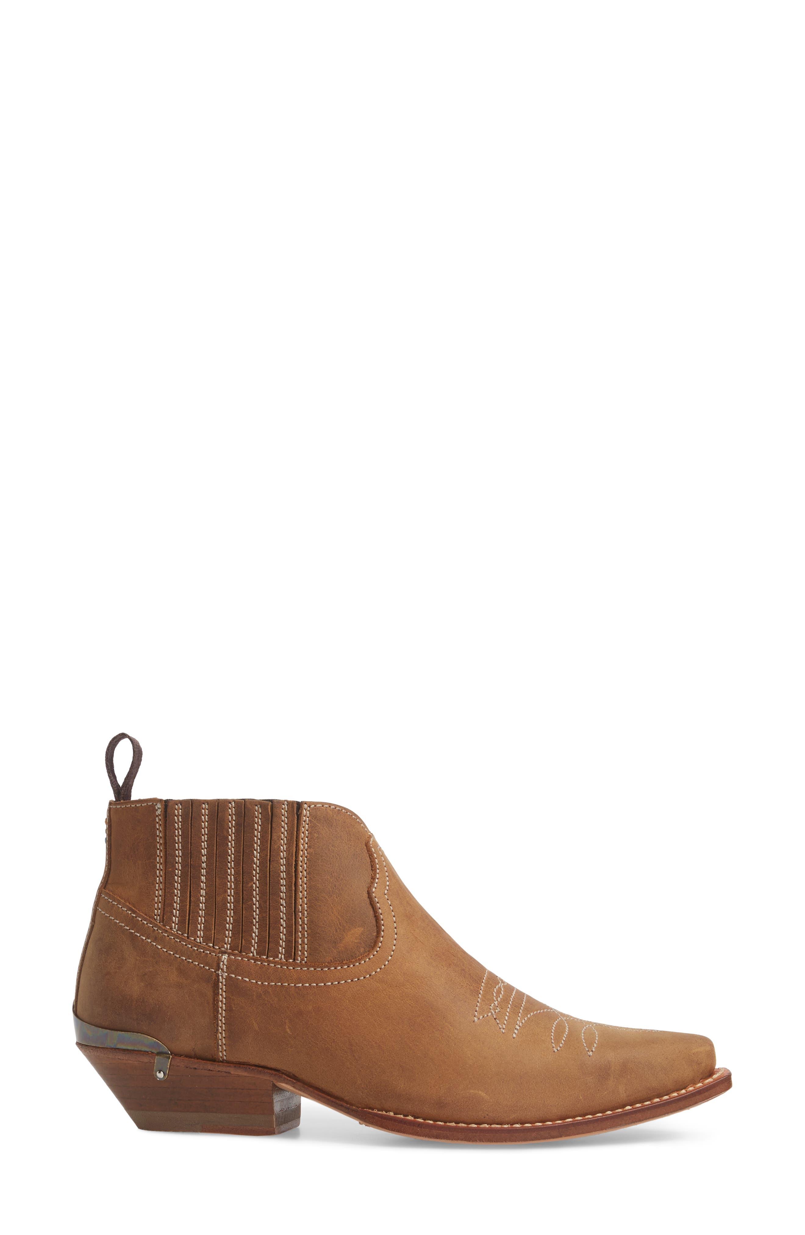 Jalon Western Bootie, Alternate, color, BROWN LEATHER