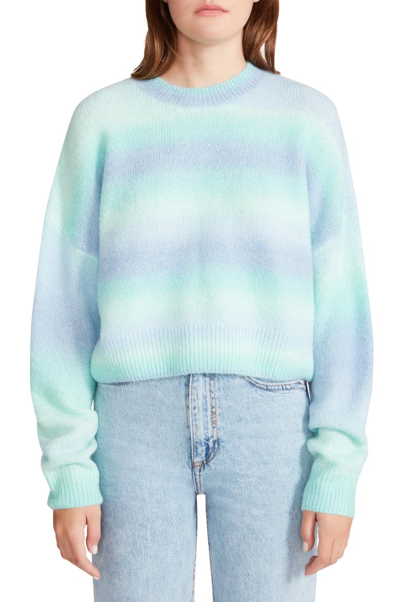 Pastel It Over Ombré Sweater, Main, color, BLUE OMBRE