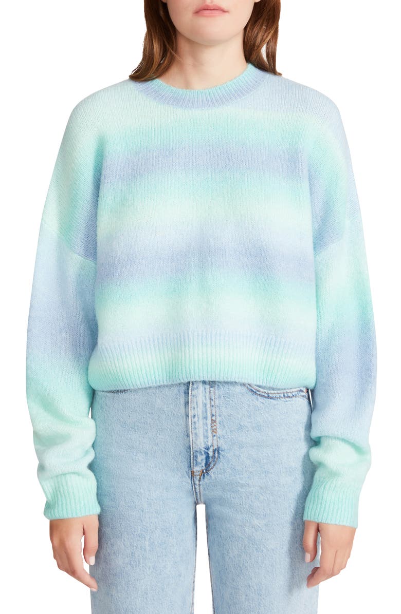 BB Dakota by Steve Madden Pastel It Over Ombré Sweater, Main, color,
