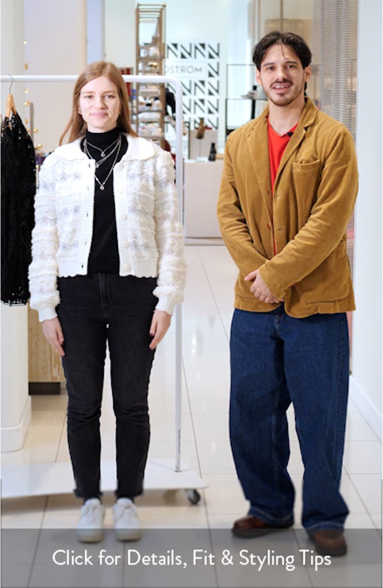 Mixed Stitch Cardigan, sales video thumbnail