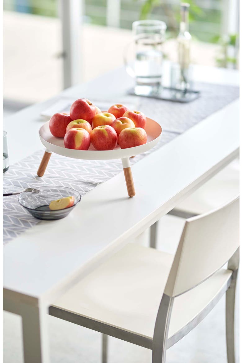 Three-Leg Tray Table, Alternate, color, WHITE