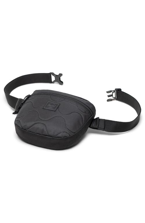 Herschel Supply Co . Settlement Quilted Recycled Polyester Belt Bag In Black