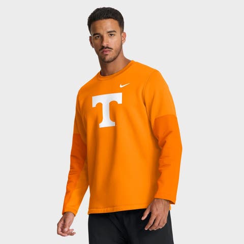 Men's Nike Tennessee Orange Tennessee Volunteers 2025 Sideline Coach Performance Long Sleeve T-Shirt