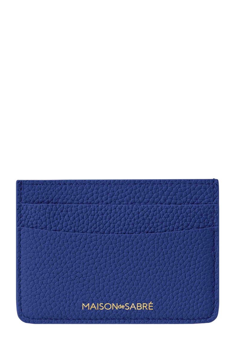 Leather Card Holder, Main, color, Lapis Blue