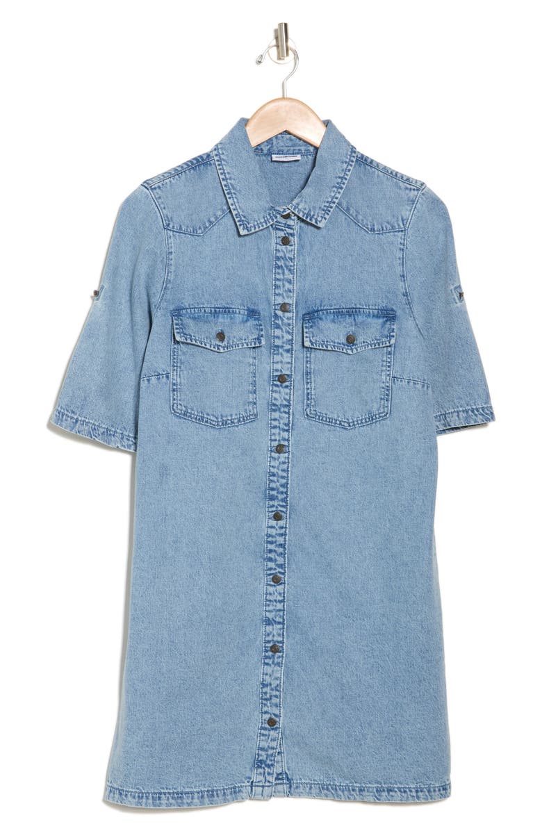 Noisy may Signe Denim Shirtdress, Alternate, color, 