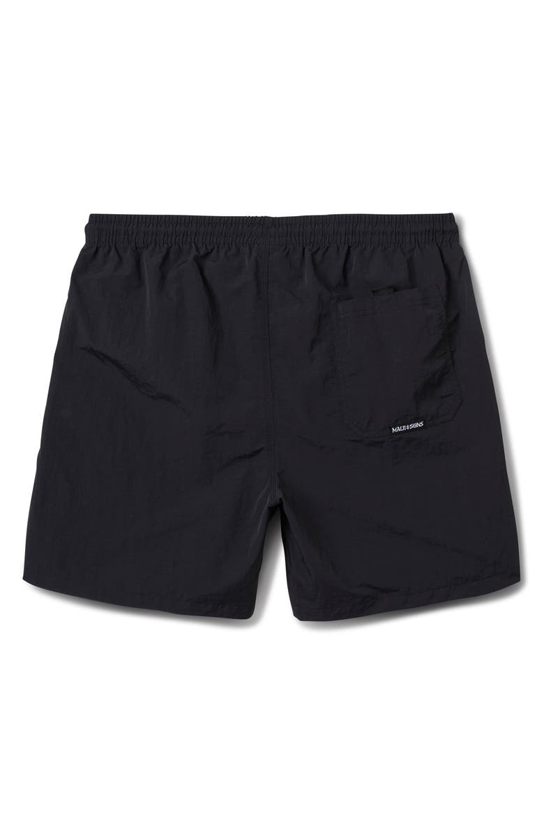 Maui & Sons Stonewave Adventure Drawstring Shorts, Alternate, color, Black