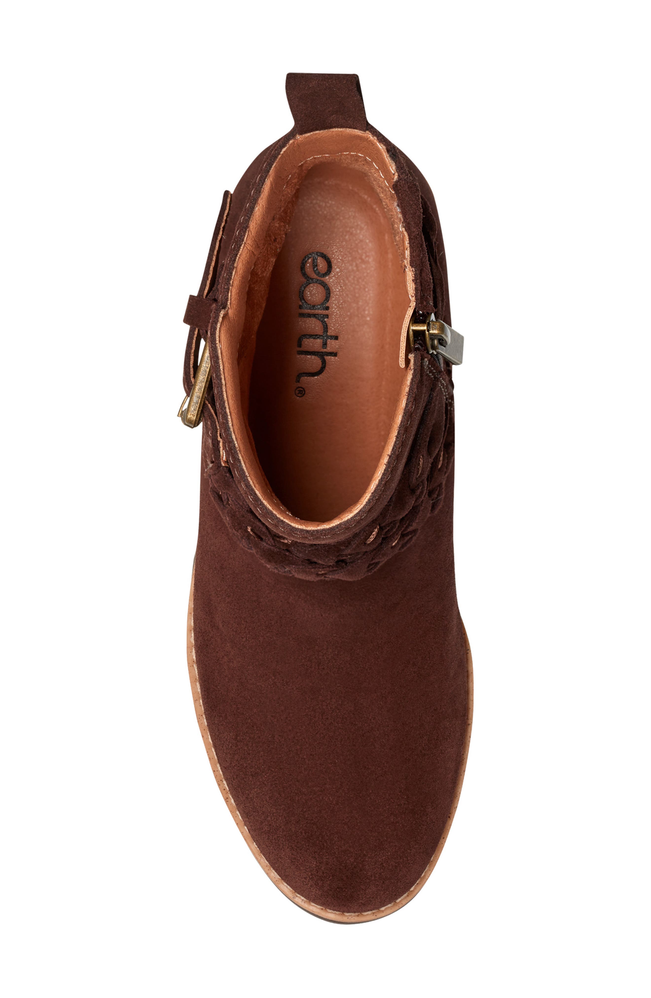 Chace Wedge Bootie, Alternate, color, BROWN