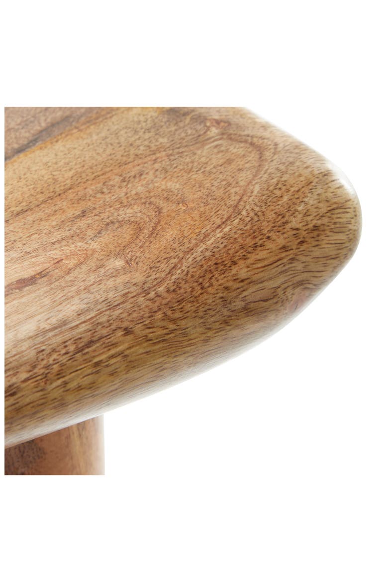 Brown Wood Bar Stool with Footrest, Alternate, color, BROWN